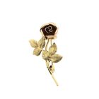 Image 5 of 8-karat bicolor brooch; Vintage/antique | Rose