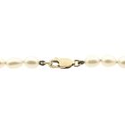 Image 4 of Pearl necklace with lapis lazuli and gold clasp | 42 cm