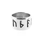 Image 2 of Wide silver ring with runic script; Bombarie