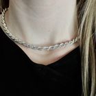 Image 3 of Silver twisted link chain | 42.5 cm