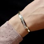 Image 4 of Gold bangle with 1.00 ct. diamond | Ø 56 mm
