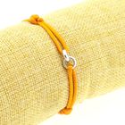 Image 6 of Forever Knots® Handmade Orange Satin Bracelet
