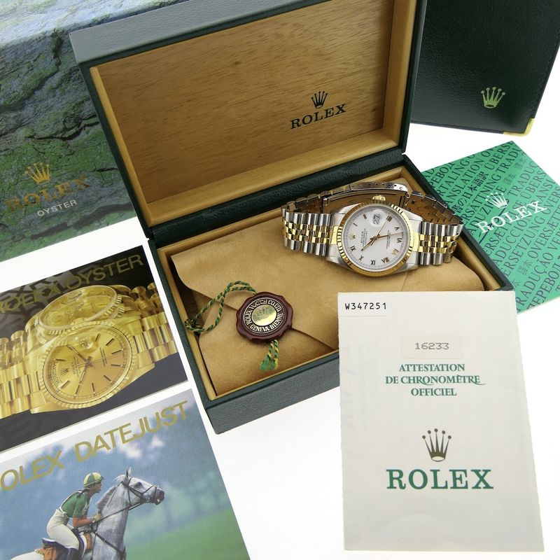 Image 4 of Rolex Datejust 16233; Automatic gold/steel watch