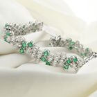 Image 22 of Exclusive white gold bracelet with emerald and diamond; 7.40 ct. + IGI Certificate