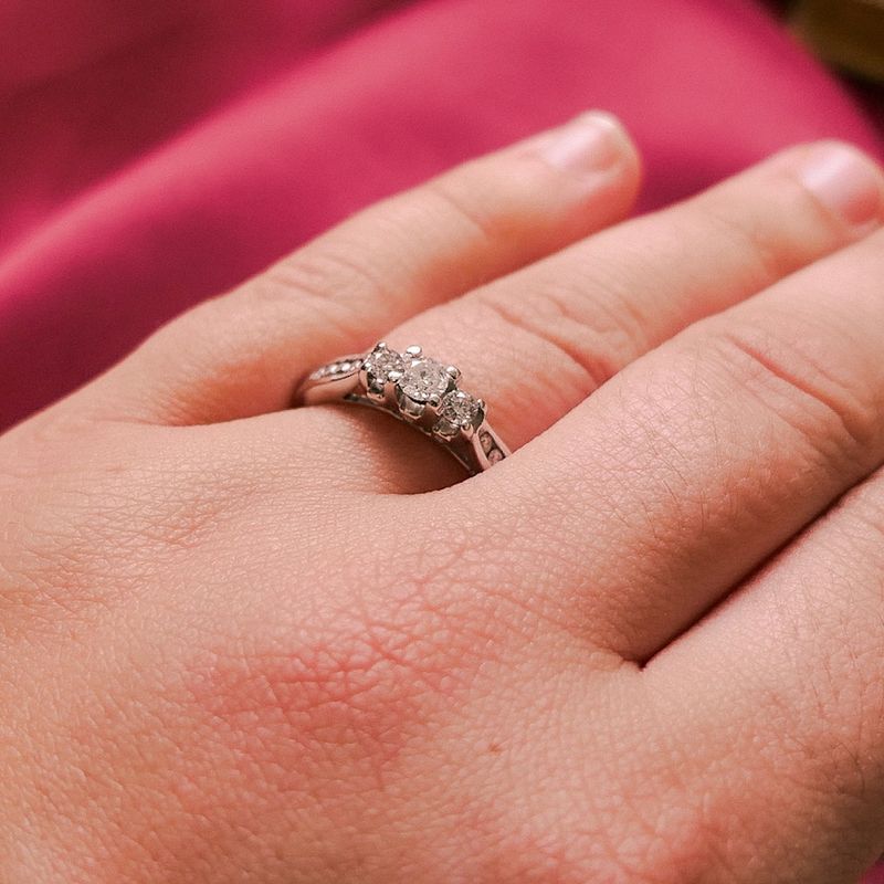 Image 4 of Vintage white gold ring with diamonds | 0.37 ct.