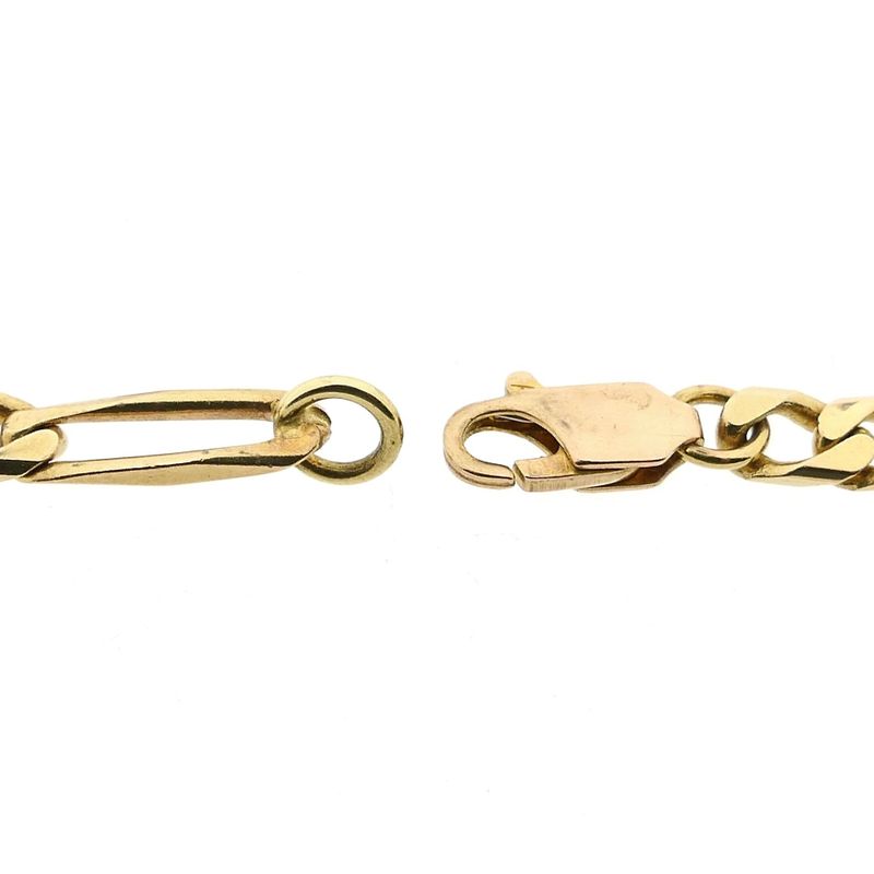 Image 3 of Gold Figaro Chain Necklace