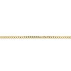 Image 6 of Gold flat gourmet link chain | 50 cm