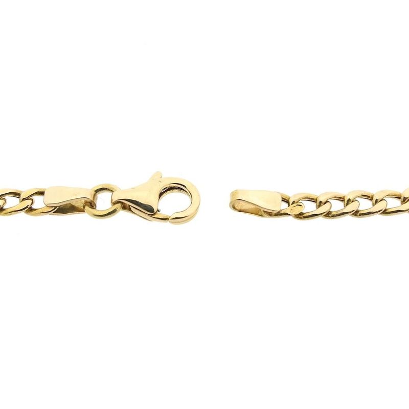 Image 5 of Gold gourmet link chain with closed bars