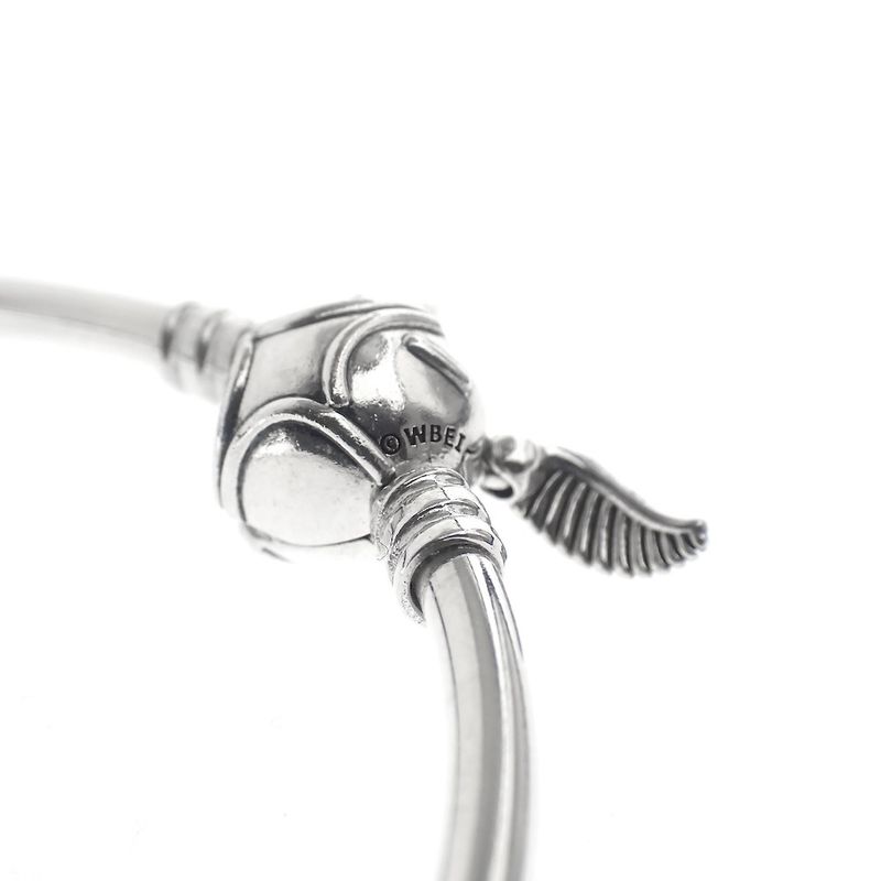 Image 6 of Harry Potter x Pandora bracelet; Silver; Golden Snitch Charm Bangle | Ø 65mm