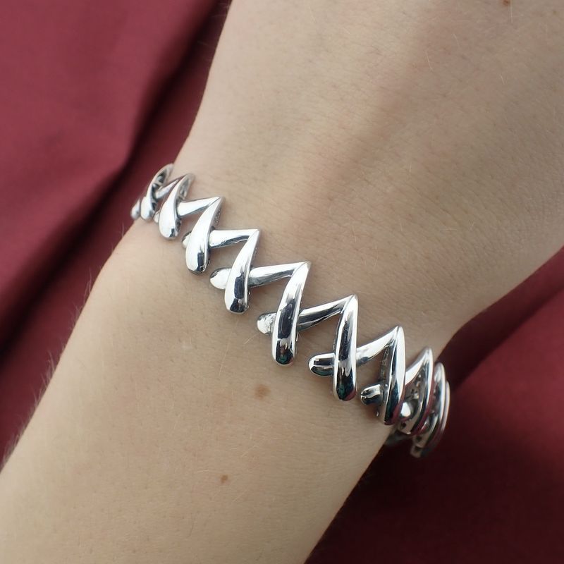 Image 3 of White gold fantasy link bracelet