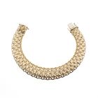 Image 3 of Gold wide link bracelet