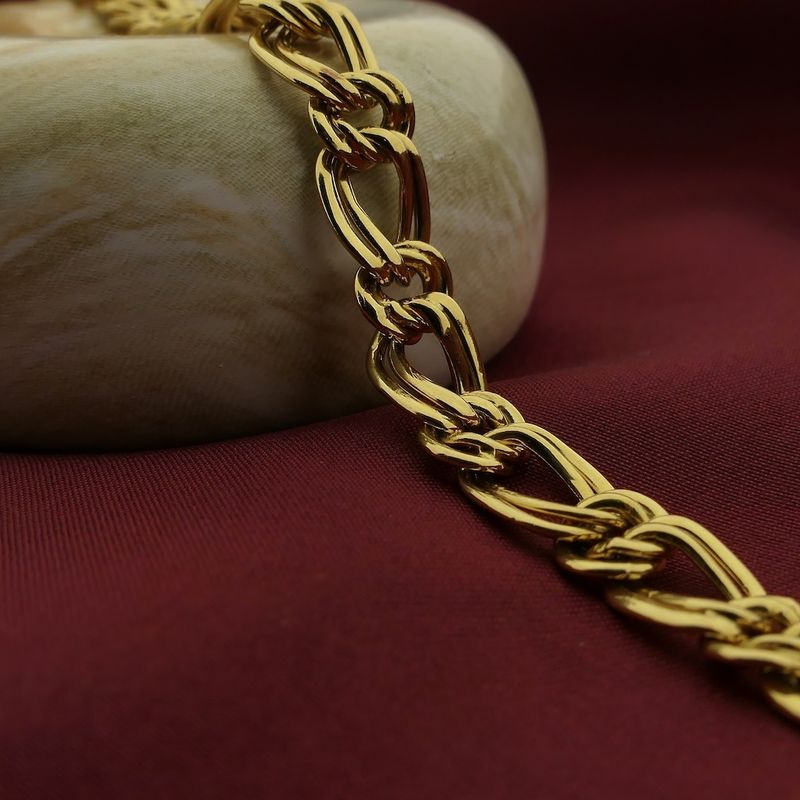 Image 2 of Gold flat Prince of Wales bracelet