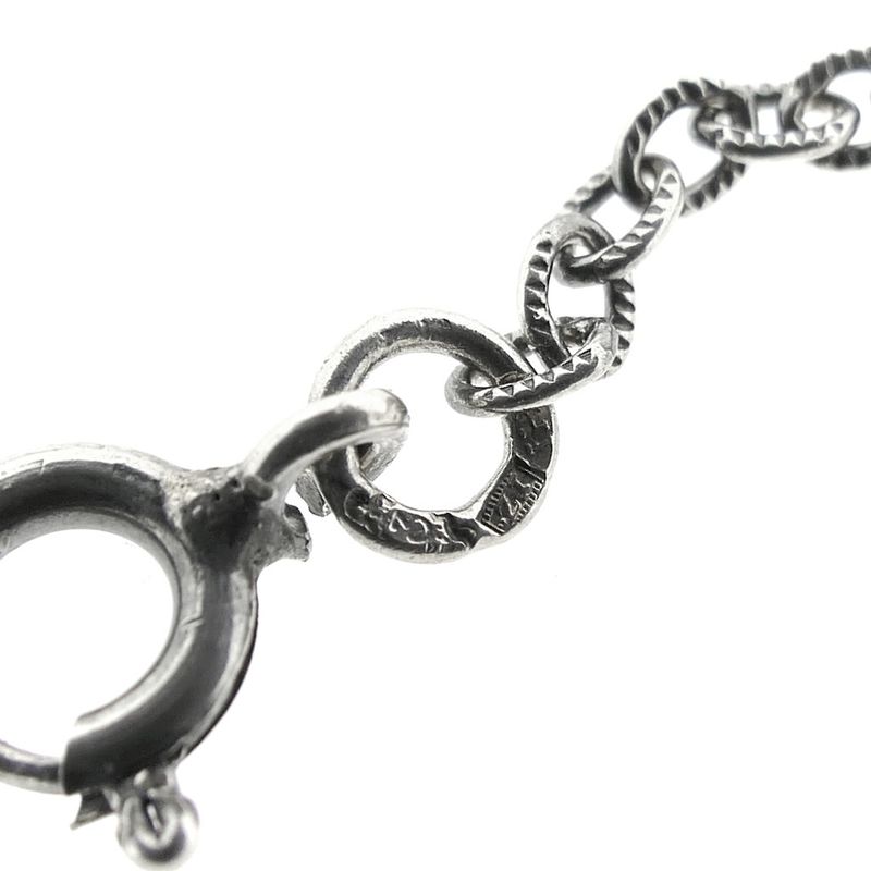 Image 5 of Silver anchor link chain with fixed pendant