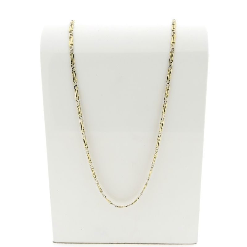 Image 1 of Two-tone gold infinity link chain