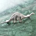 Image 3 of Silver dinosaur brooch
