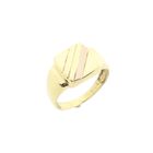 Image 1 of Two-tone gold signet ring