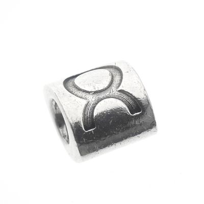 Image 1 of Pandora charm; Silver; Zodiac sign Taurus