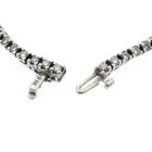Image 4 of White Gold Tennis Bracelet with Diamonds; 3.64 ct.