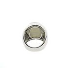 Image 8 of White gold robust ring with moonstone and diamond