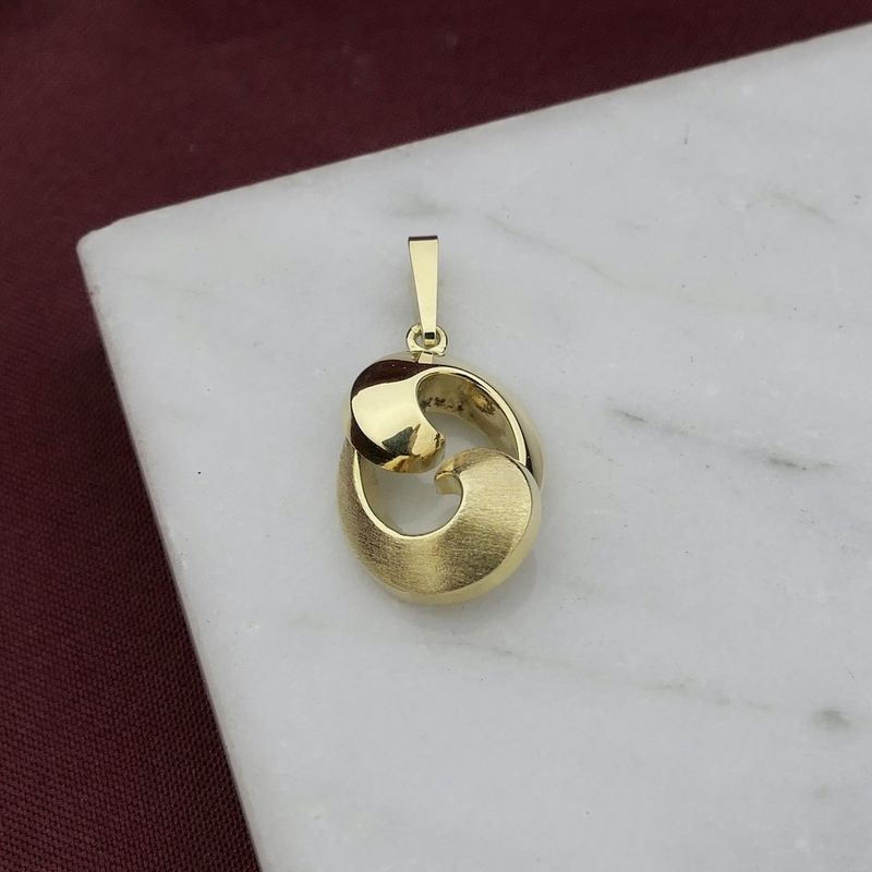 Image 2 of Golden organic pendant