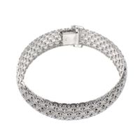 Exclusive white gold link bracelet