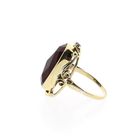 Image 7 of Gold Ring with Carnelian; 14 Karat; Size 17.75