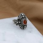 Image 2 of Vintage Silver Ring with Carnelian