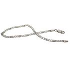 Image 3 of Silver men's bracelet with closed Figaro links | 20.5 cm