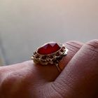 Image 7 of Vintage Gold Ring with Carnelian