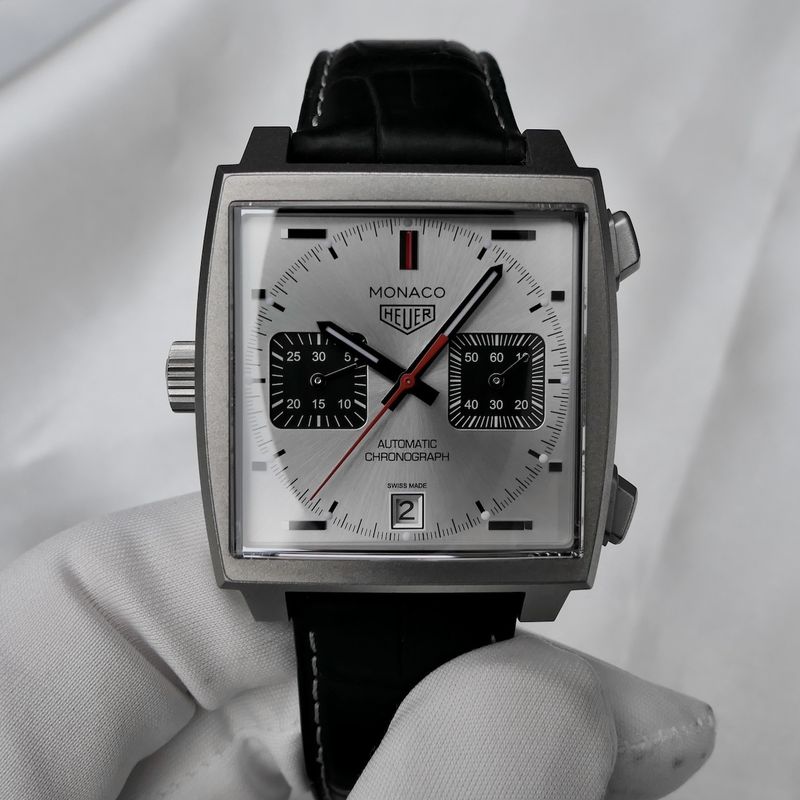 Image 15 of TAG Heuer Monaco Titan Special Edition (500 pieces); Chronograph men's watch