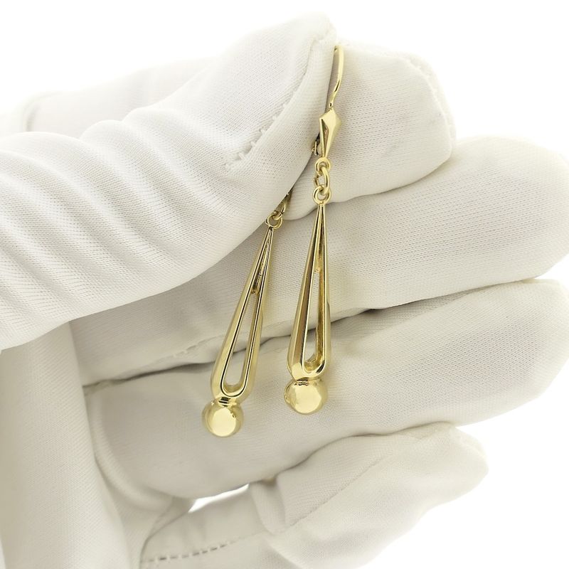 Image 10 of Vintage gold drop earrings