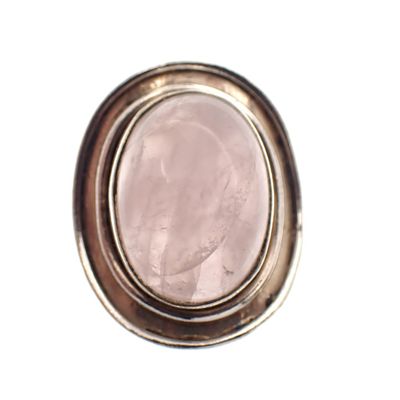 Image 2 of Silver ring with rose quartz