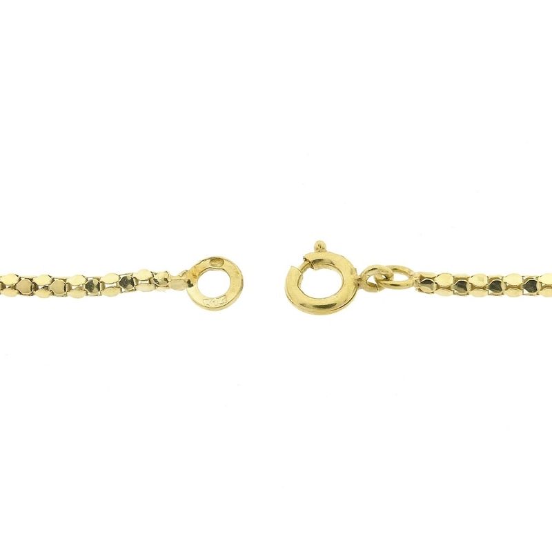 Image 2 of Gold mirrored mesh link necklace