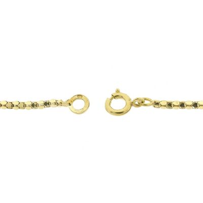 Gold mirrored mesh link necklace Image 2 of Gold mirrored mesh link necklace