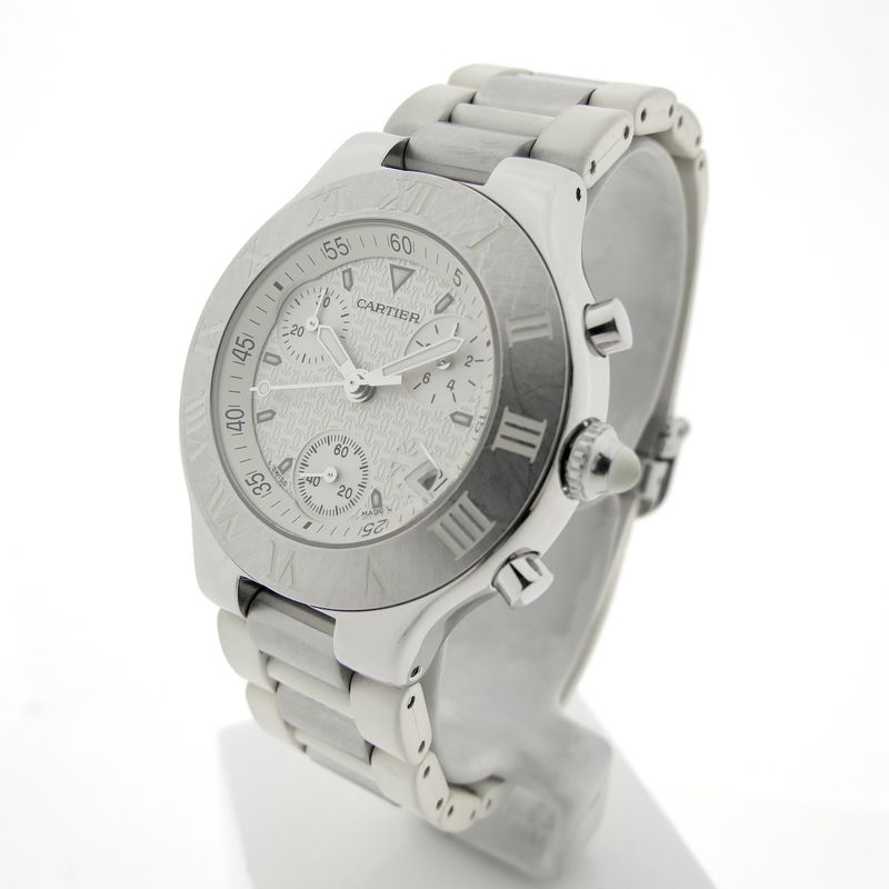 Image 2 of Cartier Chronoscaph 21; Chronograph watch