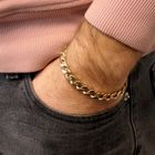 Image 7 of Solid Gold Gourmet Link Bracelet
