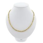 Image 1 of Gold foxtail link necklace | 43 cm