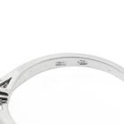 Image 10 of White gold solitaire ring with diamond | 0.10 ct.