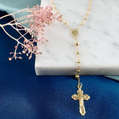 Image 2 of 18 carat gold rosary | 44.5 cm