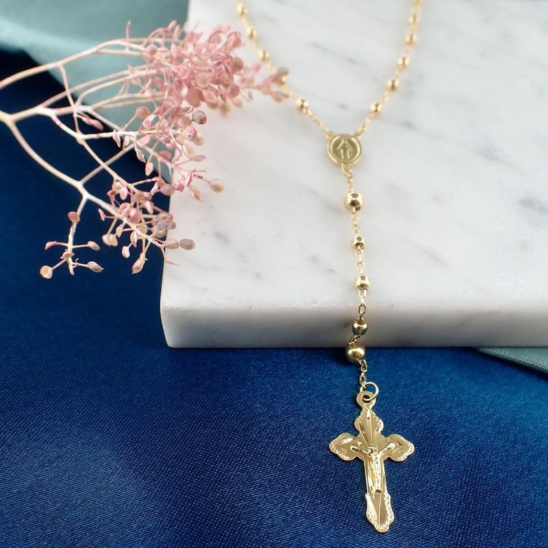 Image 2 of 18 carat gold rosary | 44.5 cm
