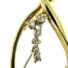 Image 4 of Yellow gold brooch with 0.24 ct diamond