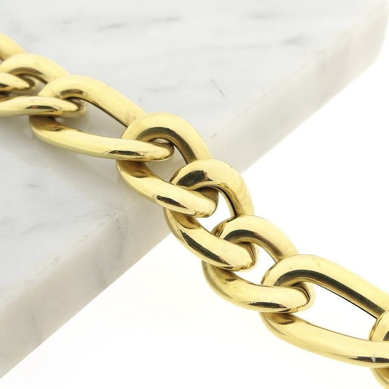Image 7 of Golden Figaro link chain