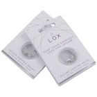 Image 1 of LOX; Safety clasps for earrings; silver-colored (2 pairs)