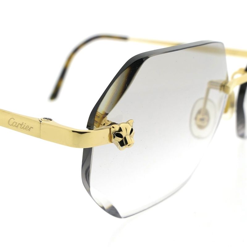 Image 8 of Cartier sunglasses - Panthere; CT0028O - 56-16-140 - Incl. original Cartier box and papers