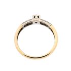 Image 4 of Gold Wedding Ring with Diamonds