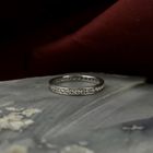 Image 2 of Platinum alliance ring with diamond | 0.93 ct.