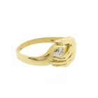 Image 5 of Gold ring with hand and diamond | 0.005 ct.