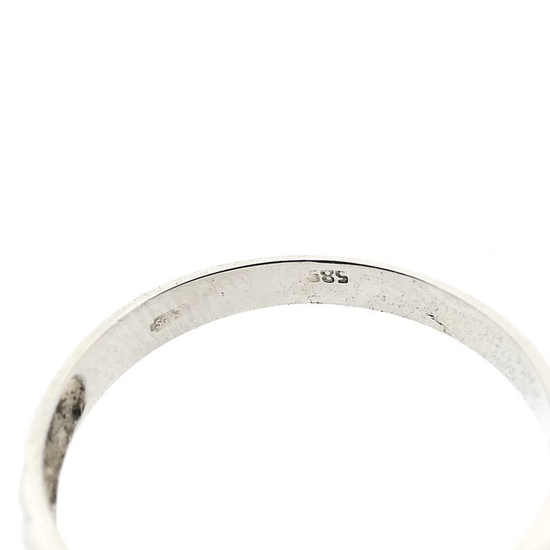 Image 5 of Two-tone gold solitaire ring with zirconia.