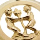 Image 3 of Gold pendant of the zodiac sign Gemini