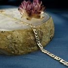 Image 2 of Two-tone gold navy link bracelet | 20 cm